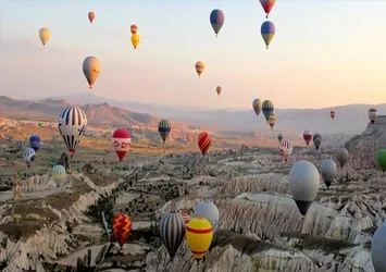 Kapadokya'da balon turları iptal edildi