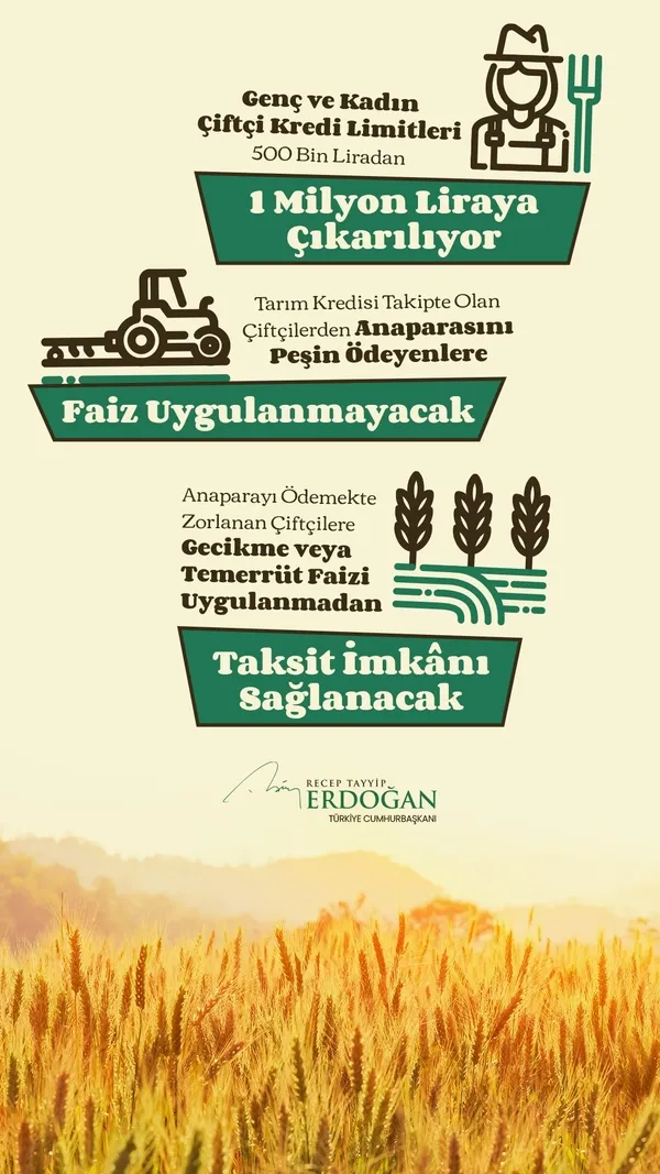 Son dakika: Başkan Erdoğan’dan Ziraat Bankası Tarım Ekosistemi Buluşması’nda önemli açıklamalar | Çiftçilere peş peşe müjdeler