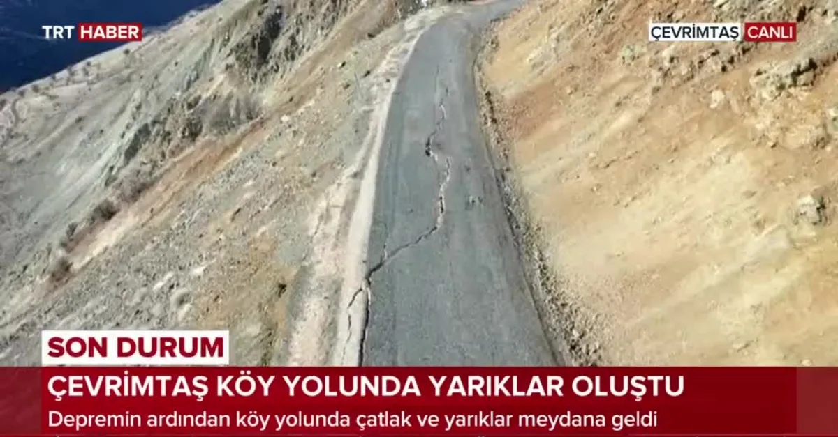 Çevrimtaş köyünde korkutan manzara