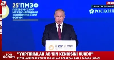 Son dakika: Rusya Devlet Başkanı Putin'den yaptırımlara tepki