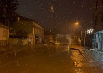 Çankırı'da kar yağışı etkili oluyor