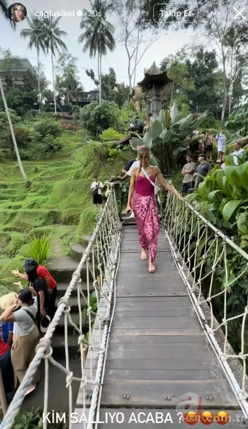 Oğullarıyla tatile giden Çağla Şıkel neye uğradığını şaşırdı! Bali'de korku dolu anlar 4