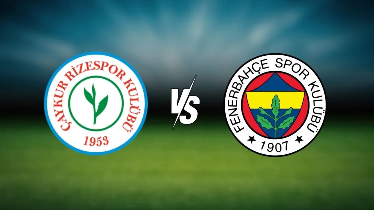 Süper Lig 13. hafta: Rizespor-Fenerbahçe maçı ne zaman, saat kaçta, hangi kanalda?