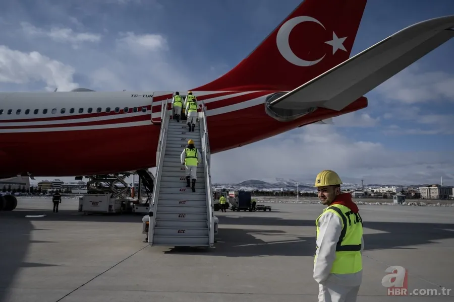 Cumhurbaşkanlığına ait uçak madencileri deprem bölgesine götürdü: "Bir can bir candır bizim için" 9