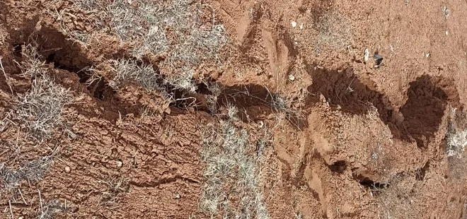 Depremden sonra oluştu! Kahramanmaraş'ta devasa göçük