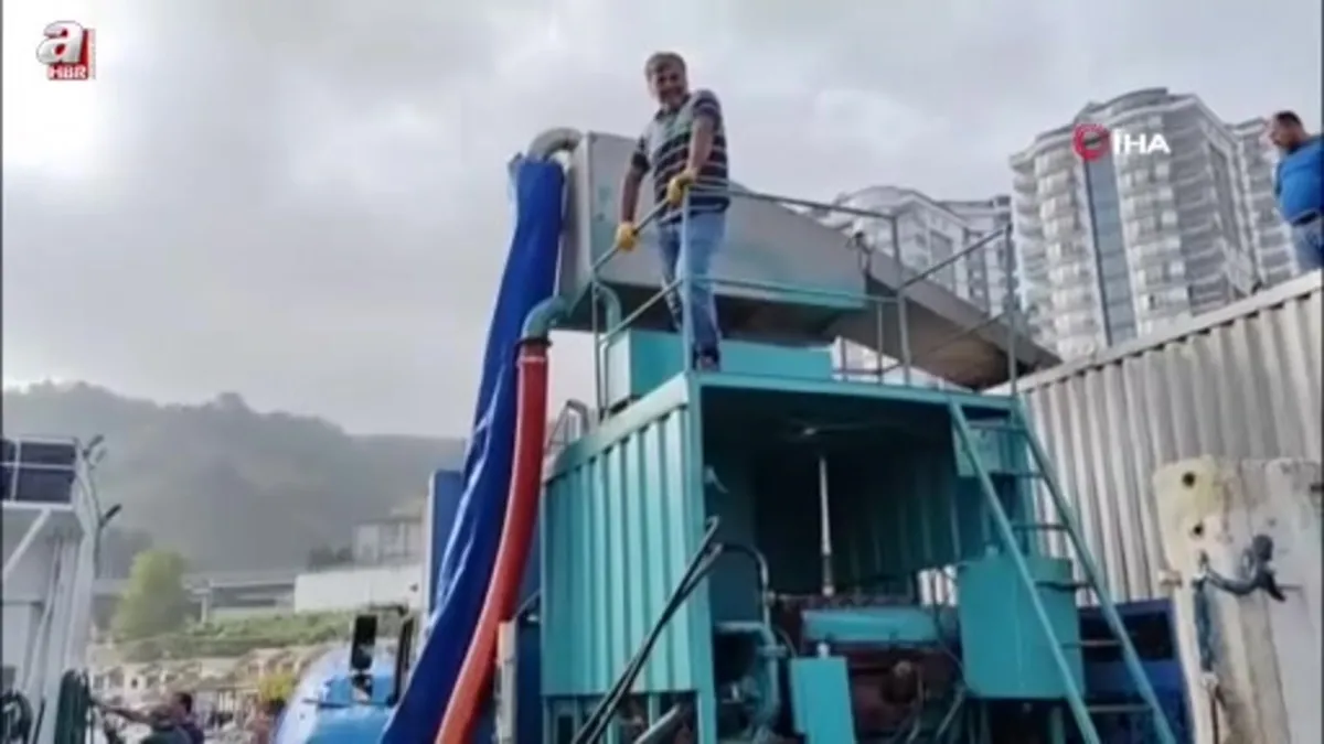 Araklı Limanı'nda hafta sonu hamsi yoğunluğu