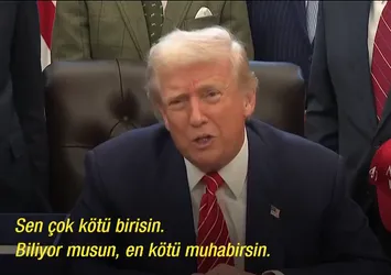 Trump'tan CNN muhabirine yaylım ateşi