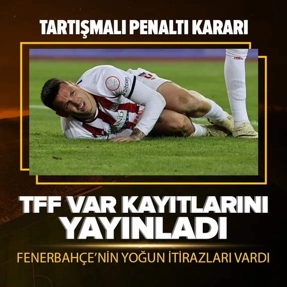 Sivasspor-Fenerbahçe maçındaki tartışmalı penaltı pozisyonu | TFF VAR kayıtlarını yayınladı!