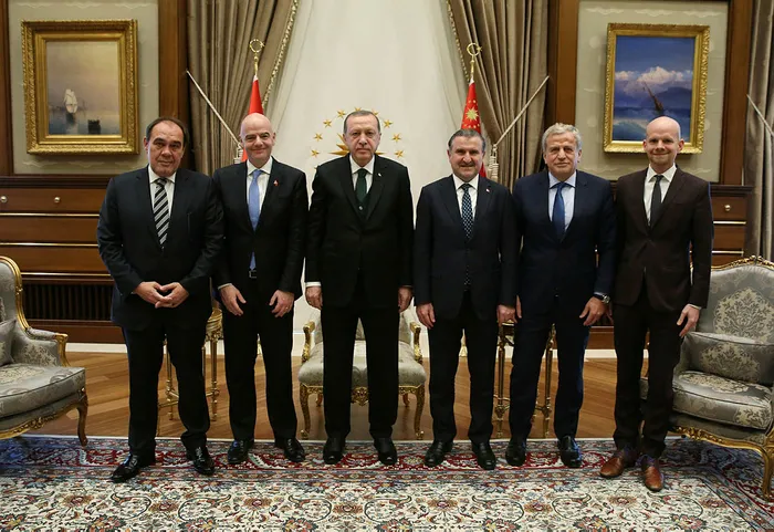 Cumhurbaşkanı Erdoğan, FIFA Başkanı Infantino'yu kabul etti - 3