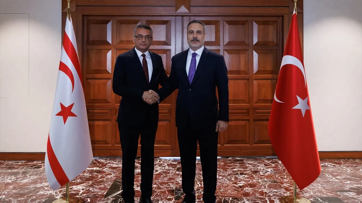 Bakan Fidan KKTC Cumhurbaşkanı Erhürman ile görüştü