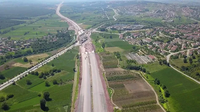Yapımında sona gelinen Kuzey Marmara Otoyolu havadan görüntülendi - 2