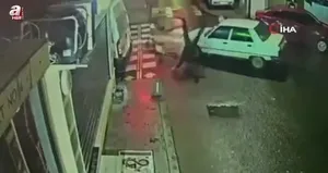 Tekirdağ’da feci kaza kamerada