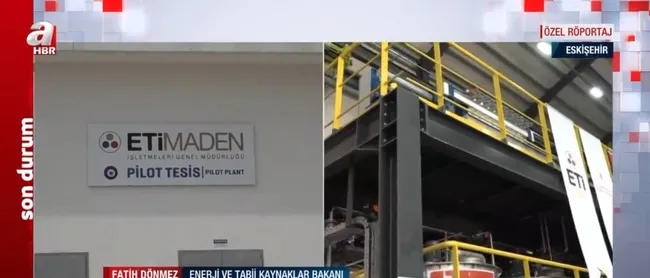 Enerji ve Tabii Kaynaklar Bakanı A Haber’de! Nadir toprak elementleri oksitlerinin üretimine başlandı