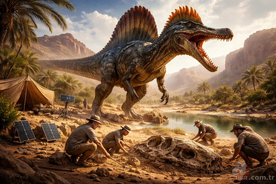 Mitoloji değil gerçek! Sahra Çölü’nde 95 milyon yıllık fosil bulundu 1