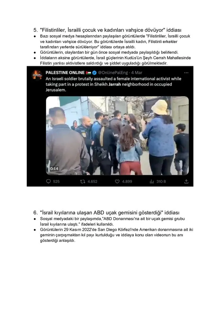 İsrail-Filistin savaşıyla ilgili yalanlar gerçekler | Dikkat! Hızlı bir şekilde yayılıyor