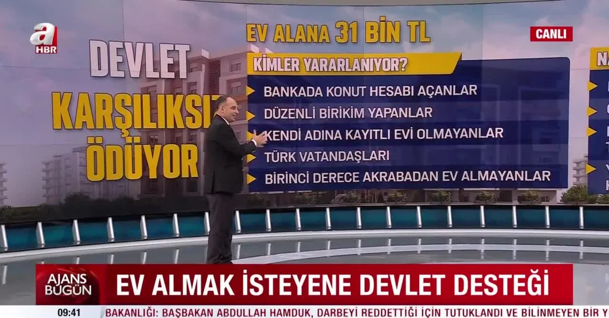 Devlet karşılıksız ödüyor! Ev almak isteyene devlet desteği | Ev alana 31 bin TL