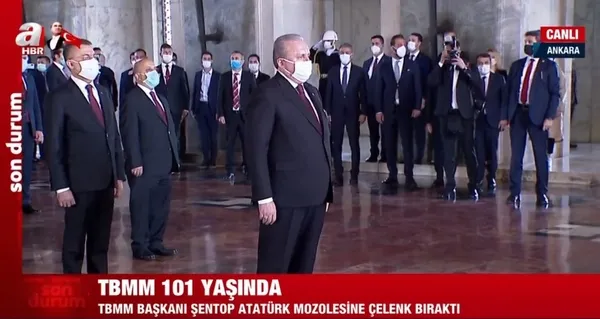 Son dakika: TBMM'nin 101. kuruluş yıl dönümü! Meclis ve Anıtkabir'de tören - 2