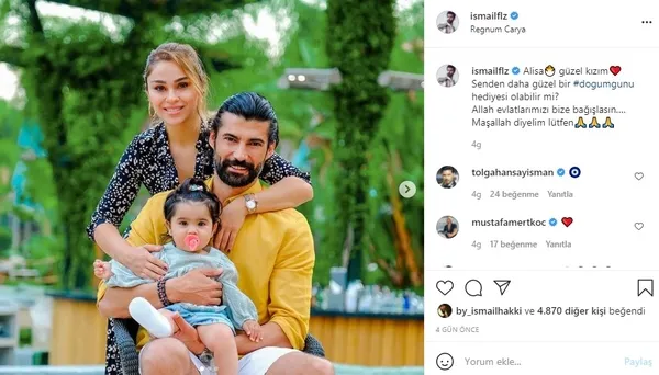 İşte Ezel dizisinin Ömer’i İsmail Filiz’in kızı ve eşi... | Son paylaşımı büyük beğeni aldı | SON DAKİKA MAGAZİN HABERLERİ