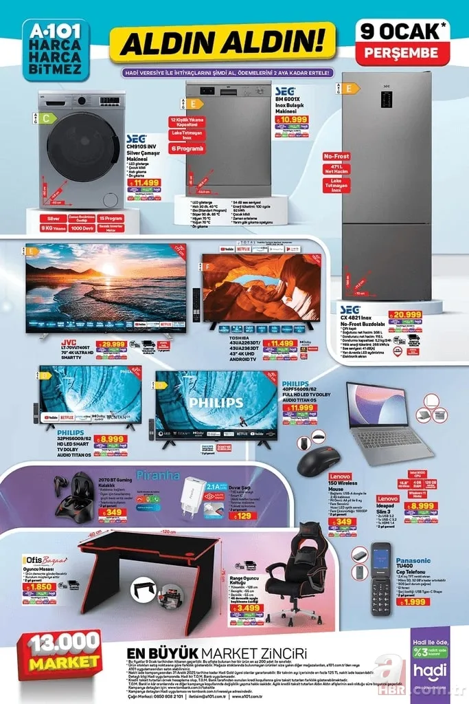 A101 9 Ocak aktüel kataloğu: Buharlı halı yıkma makinesi 4.799 TL'ye satışta 3