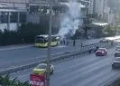 Yenisahra’da İETT otobüsü yandı