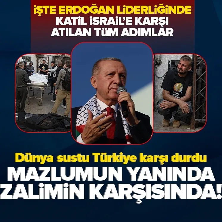 Türkiye mazlumun yanında zalimin karşısında!