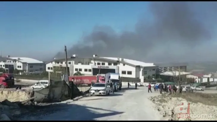 Hadımköy’de fabrika yangını