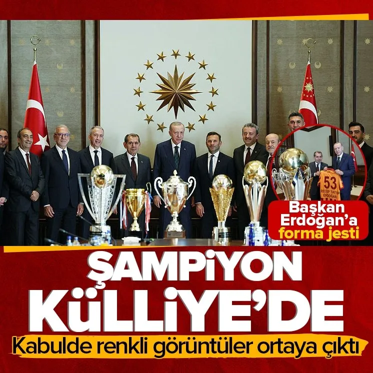 Başkan Erdoğan G. Saray heyetini kabul etti