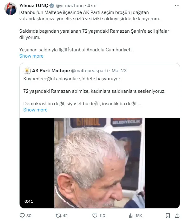 CHP'den Maltepe'de alçak saldırı! Ramazan amcayı tekmeleyen 6 kişi yakalandı! 1 kişi tutuklandı - 4