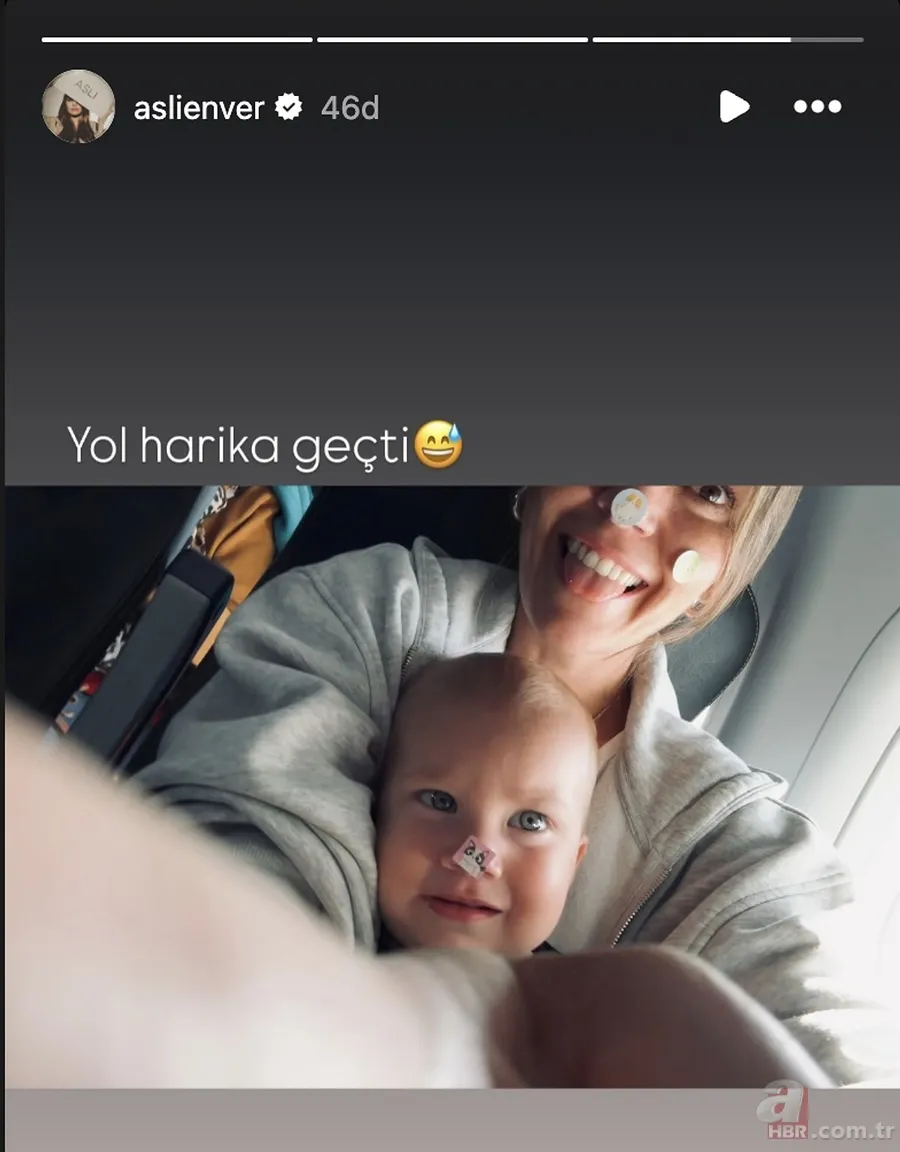 Aslı Enver minik kızı Elay’la uçak yolculuğu yaptı! O anlar yüzleri gülümsetti 7