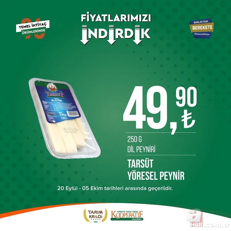 Tarım kredi market indirimleri 3 gün sonra bitiyor! 22.25 TL'ye Kırımızı Mercimek, 23.90 TL'ye dev Kağıt Havlu, 99.90 TL'ye Tuvalet Kağıdı, 114 TL'ye yer alıyor 25