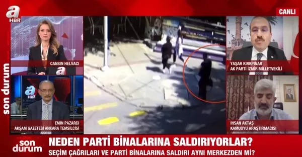 A Haber canlı yayınında kritik değerlendirme! HDP'nin asıl amacı ne? Parti binalarına saldırılarla ne hedefleniyor? - 1