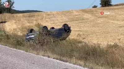Kastamonu’da otomobil takla attı: 3 yaralı
