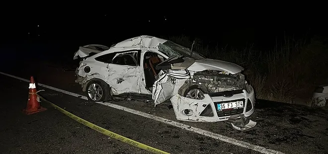 Uşak'ta gece saatlerinde korkunç kaza! Tır otomobili biçti: 1 ölü, 1 ağır yaralı