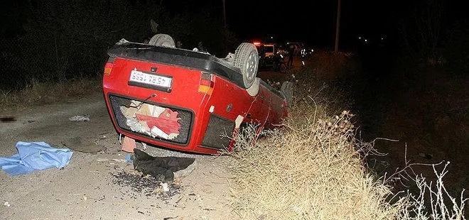 Manisa’da feci kaza! Kontrolden çıkan otomobil takla attı