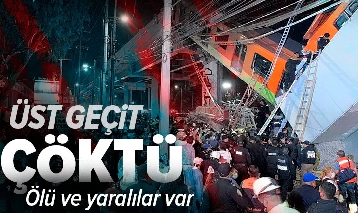 Meksika'da metro kazası! Ölü ve yaralılar var