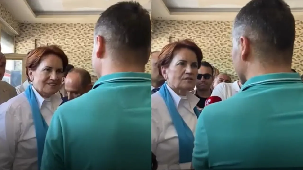 Esnafa ekonomiyi soran Akşener istediği cevabı alamayınca bozuldu: Vatandaşı 'oğlum' diyerek tersledi