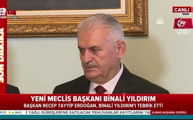Binali Yıldırım görevi Durmuş Yılmaz'dan devraldı