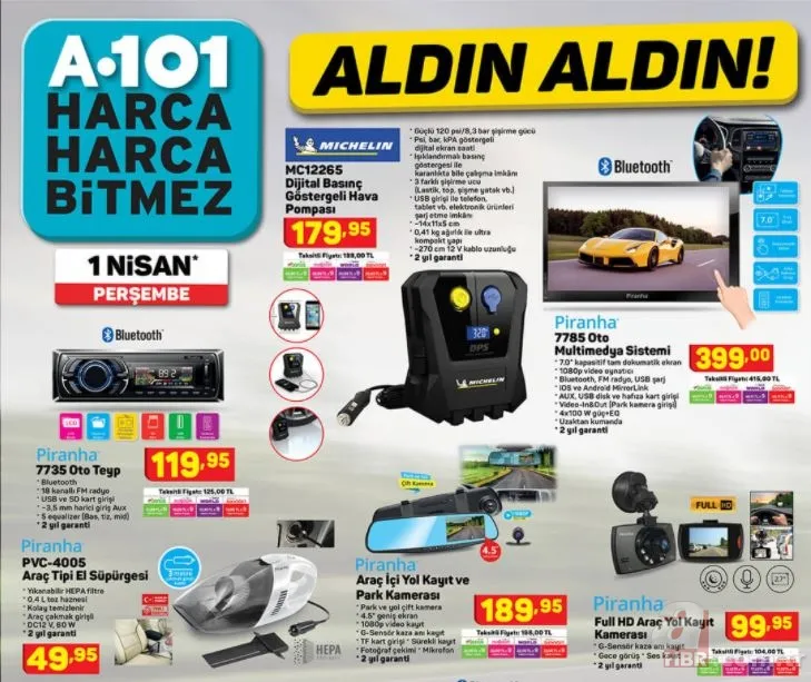 %25 indirim! A101 1 Nisan 2021 aktüel ürünler kataloğu sürprizlerle dolu! Bu hafta A101'de neler var? 9