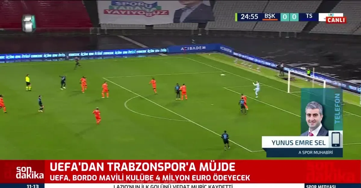 UEFA'dan Trabzonspor'a müjdeli haber!