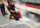 Samsunda tramvayda yangın! Yolcular tahliye edildi