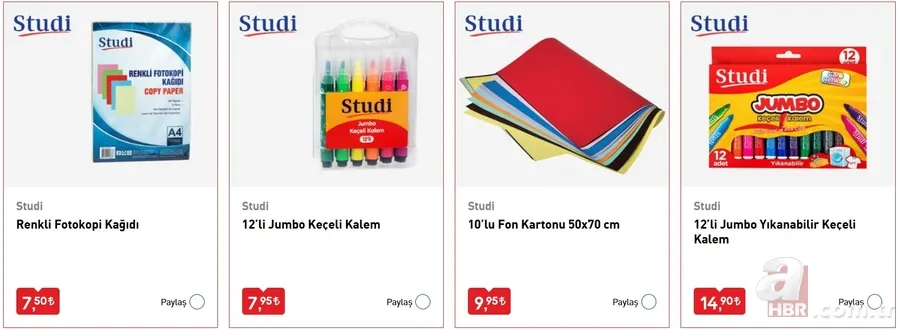 BİM okul eşyaları ne zaman gelecek? BİM kırtasiye malzemeleri, okul çantaları, defter, kalem fiyatları belli oldu 10