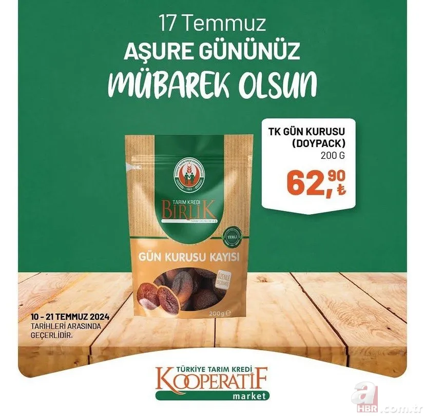 Tarım Kredi Market'te fırsat kataloğu geldi! 70 üründe indirim var: Gül suyu 47.90, buğday 18.50 TL, TK antep fıstığı 187,90 TL 10
