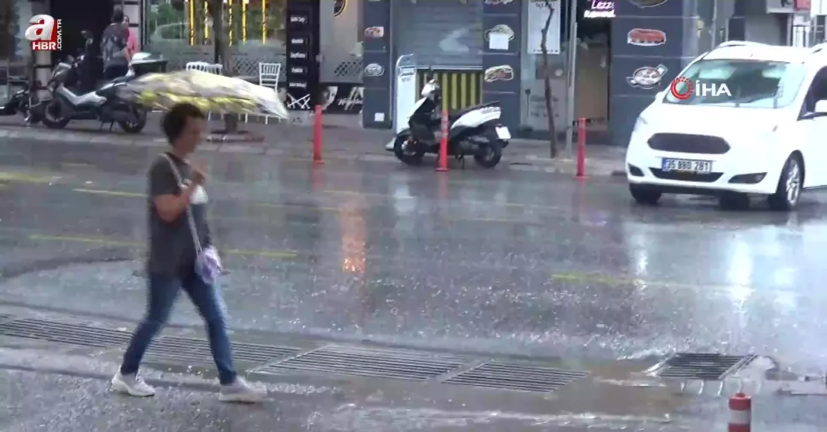 Aydın'da beklenen yağmur başladı