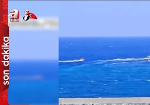 Girne açıklarında yolcu gemisi alabora oldu