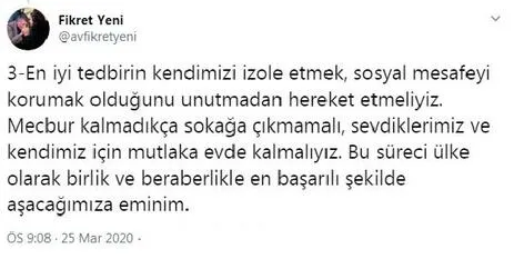 AK Parti eski Adana İl Başkanı Fikret Yeni koronavirüsü yendi, "Tedbirlere uyun" mesajı verdi - 3