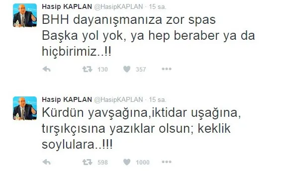 HDP'li Hasip Kaplan'dan Kürtler'e hakaret - 1