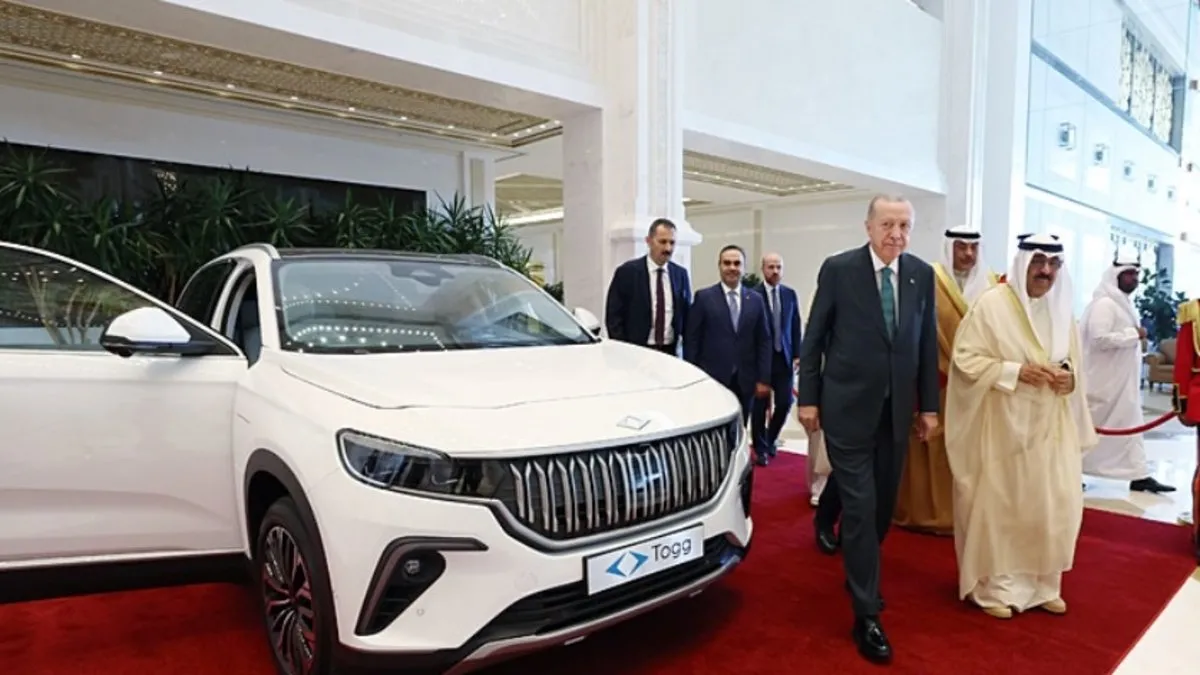 Başkan Erdoğan'dan Kuveyt Emiri Sabah'a yerli otomobil Togg hediyesi