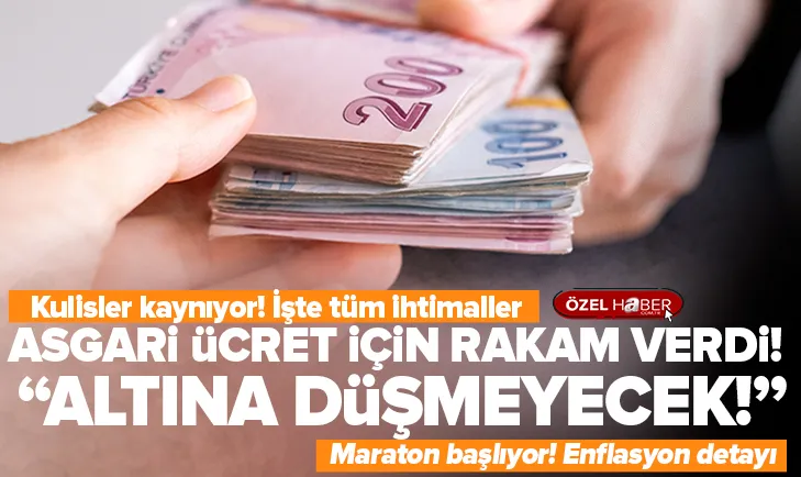 Asgari ücret bu rakamın altına inmeyecek!