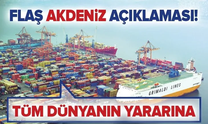 Bakan Pekcan: Akdeniz limanları dünya ticaretine önemli katkı sağlamakta
