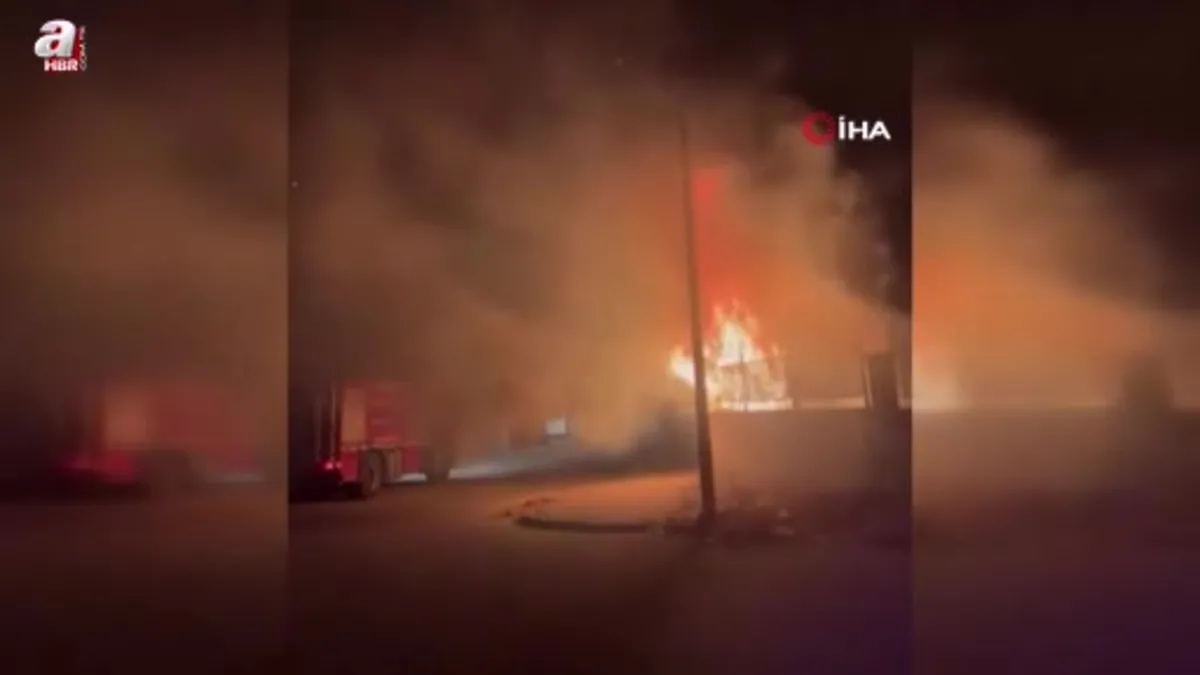 Mardin'in Kızıltepe ilçesinde trafo yangını